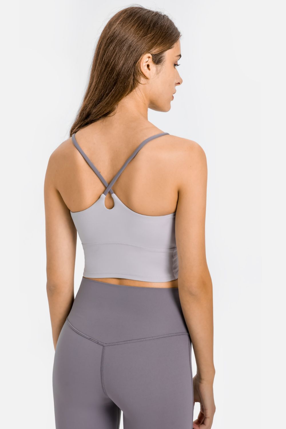 Crisscross Back Scoop Neck Sports Cami - Loulou Boutique