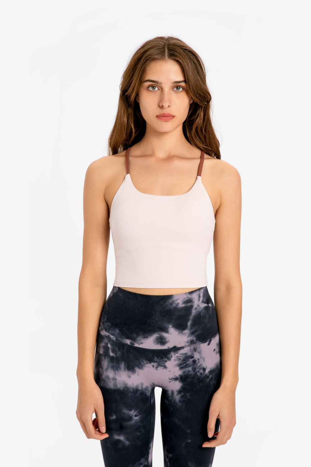 Crisscross Back Scoop Neck Sports Cami - Loulou Boutique