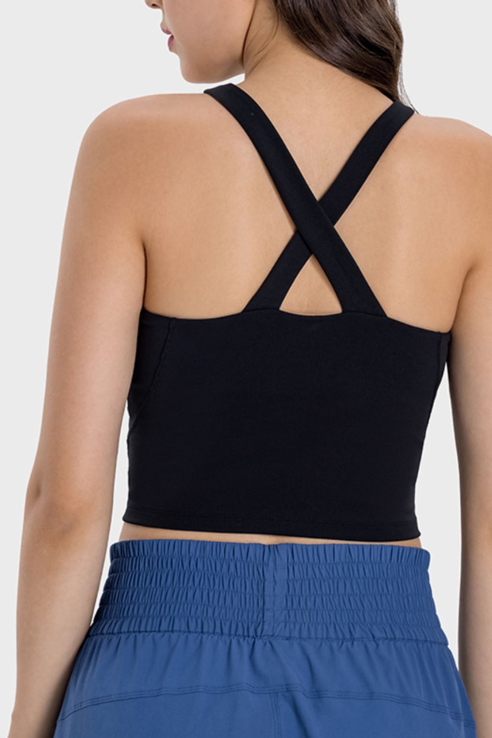 Crisscross Grecian Neck Active Cami - Loulou Boutique