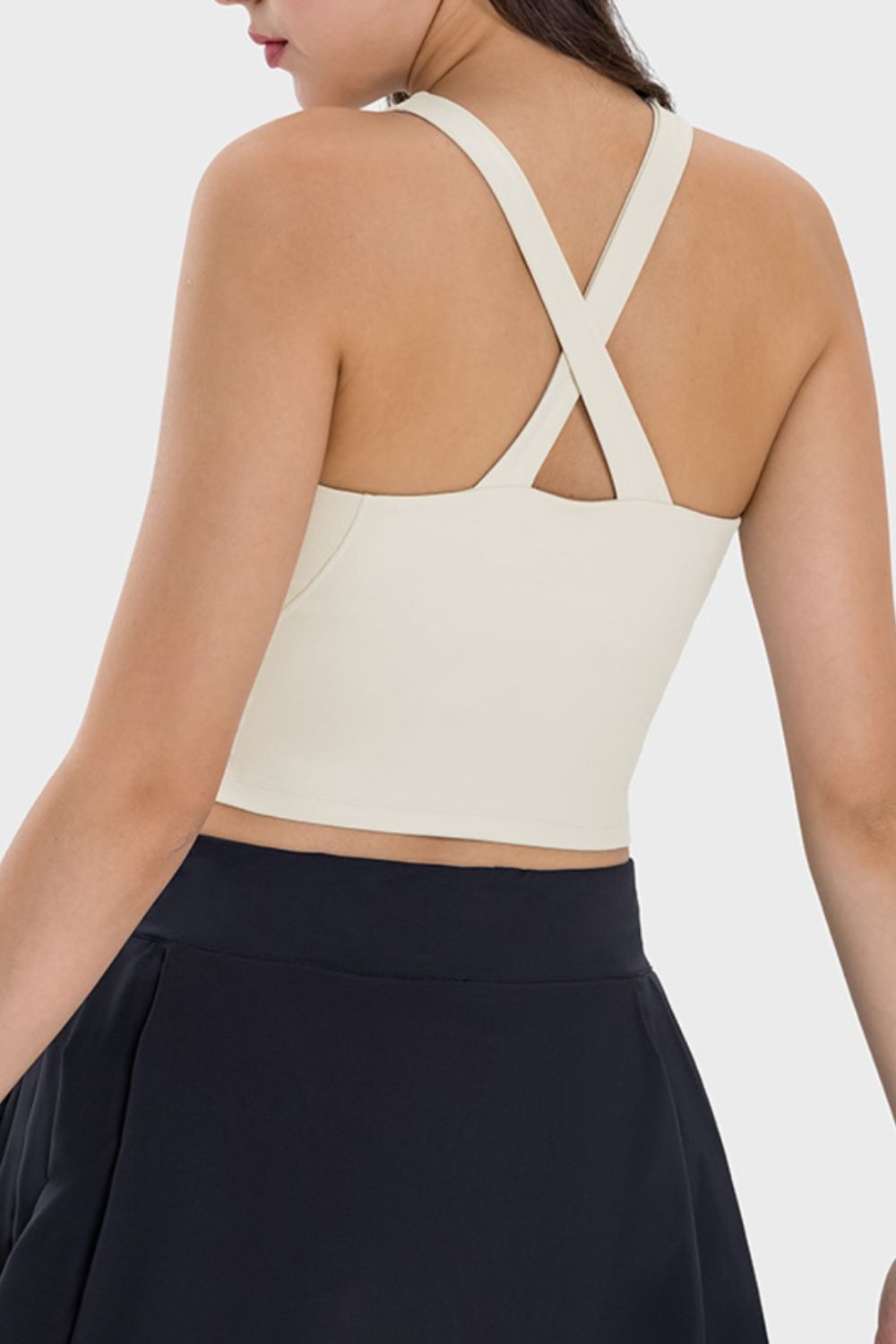 Crisscross Grecian Neck Active Cami - Loulou Boutique
