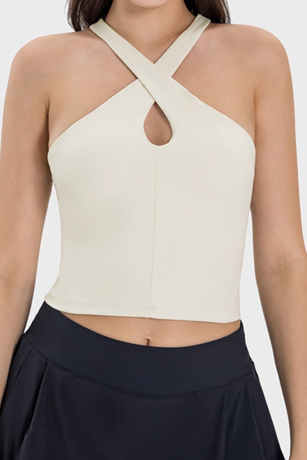 Crisscross Grecian Neck Active Cami - Loulou Boutique