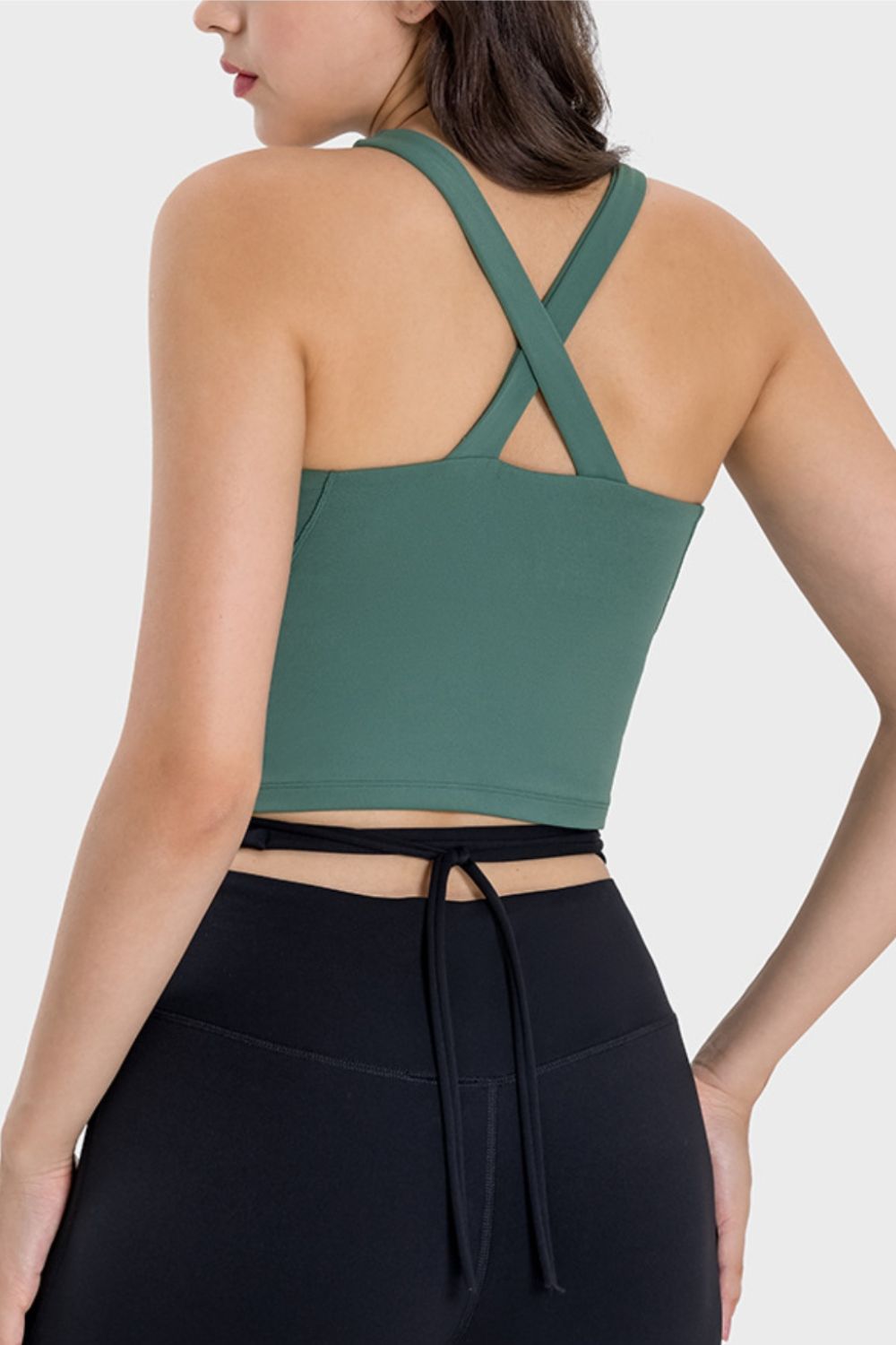 Crisscross Grecian Neck Active Cami - Loulou Boutique