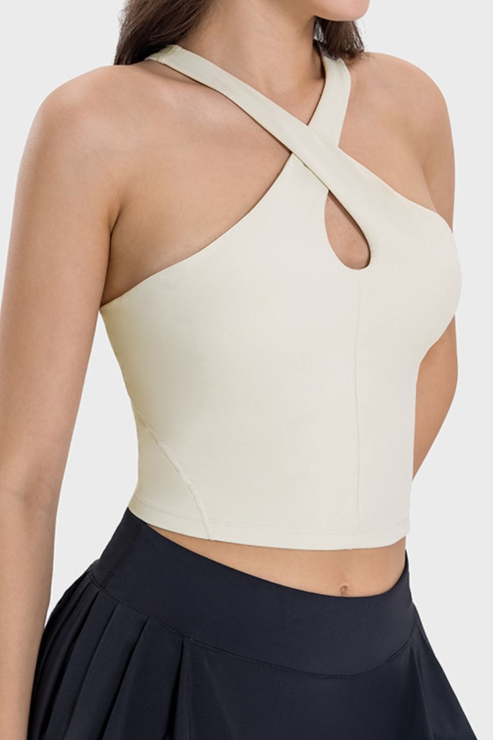 Crisscross Grecian Neck Active Cami - Loulou Boutique
