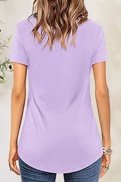 Crisscross Short Sleeve T - Shirt - Loulou Boutique