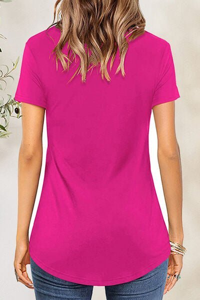 Crisscross Short Sleeve T - Shirt - Loulou Boutique
