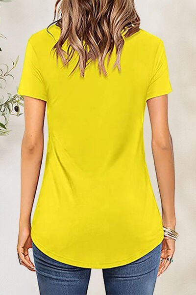 Crisscross Short Sleeve T - Shirt - Loulou Boutique