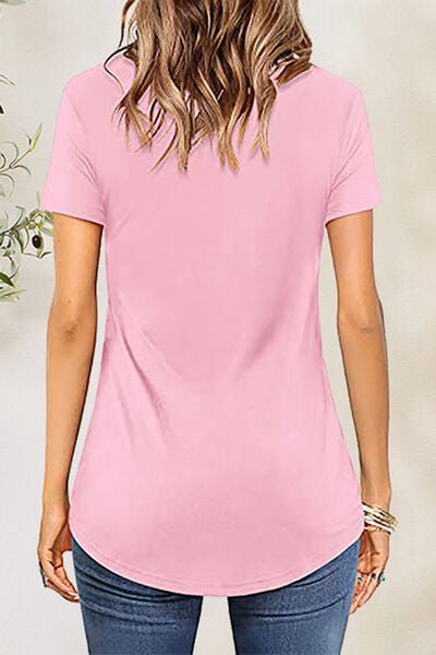 Crisscross Short Sleeve T - Shirt - Loulou Boutique