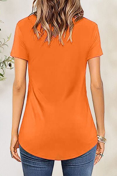 Crisscross Short Sleeve T - Shirt - Loulou Boutique