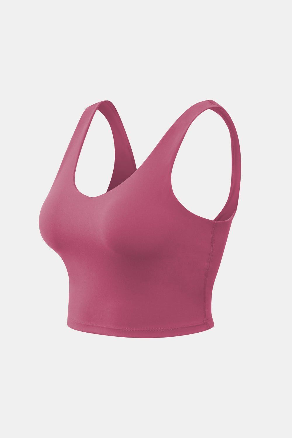 Cropped Scoop Neck Active Tank Top - Loulou Boutique