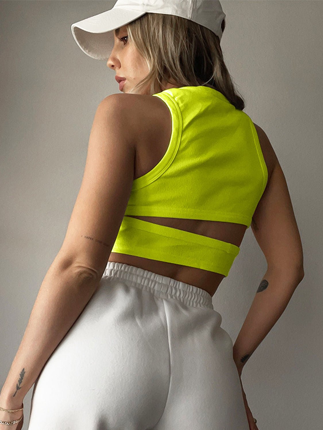Cutout Round Neck Tank - Loulou Boutique