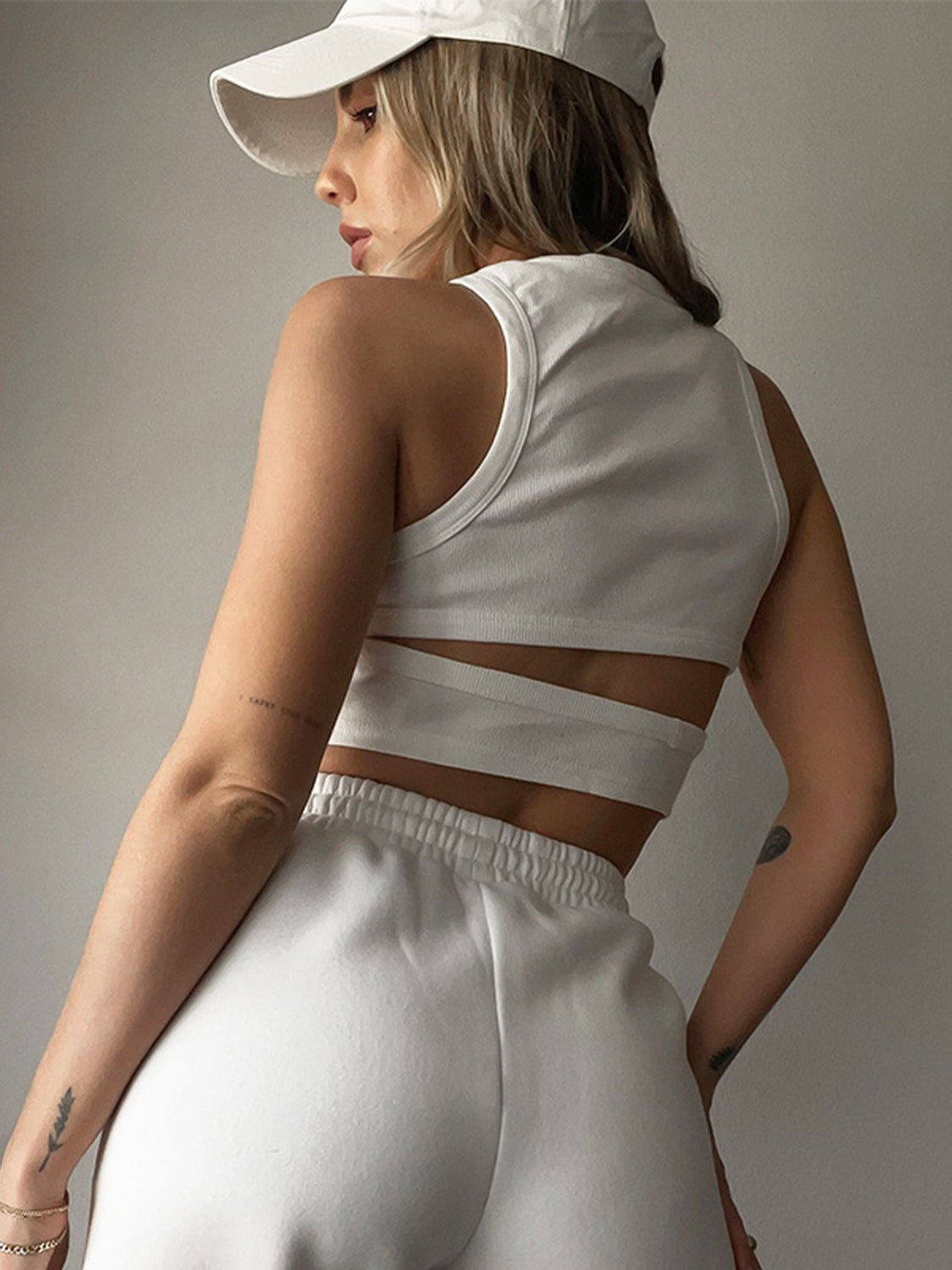 Cutout Round Neck Tank - Loulou Boutique