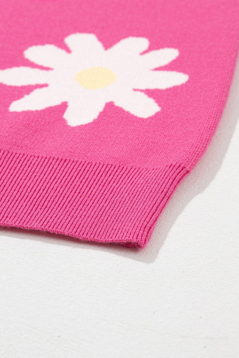 Daisy Round Neck Dropped Shoulder Sweater - Loulou Boutique