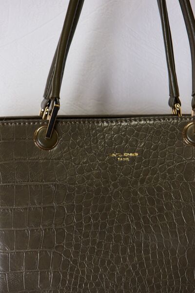 David Jones Texture PU Leather Handbag - Loulou Boutique