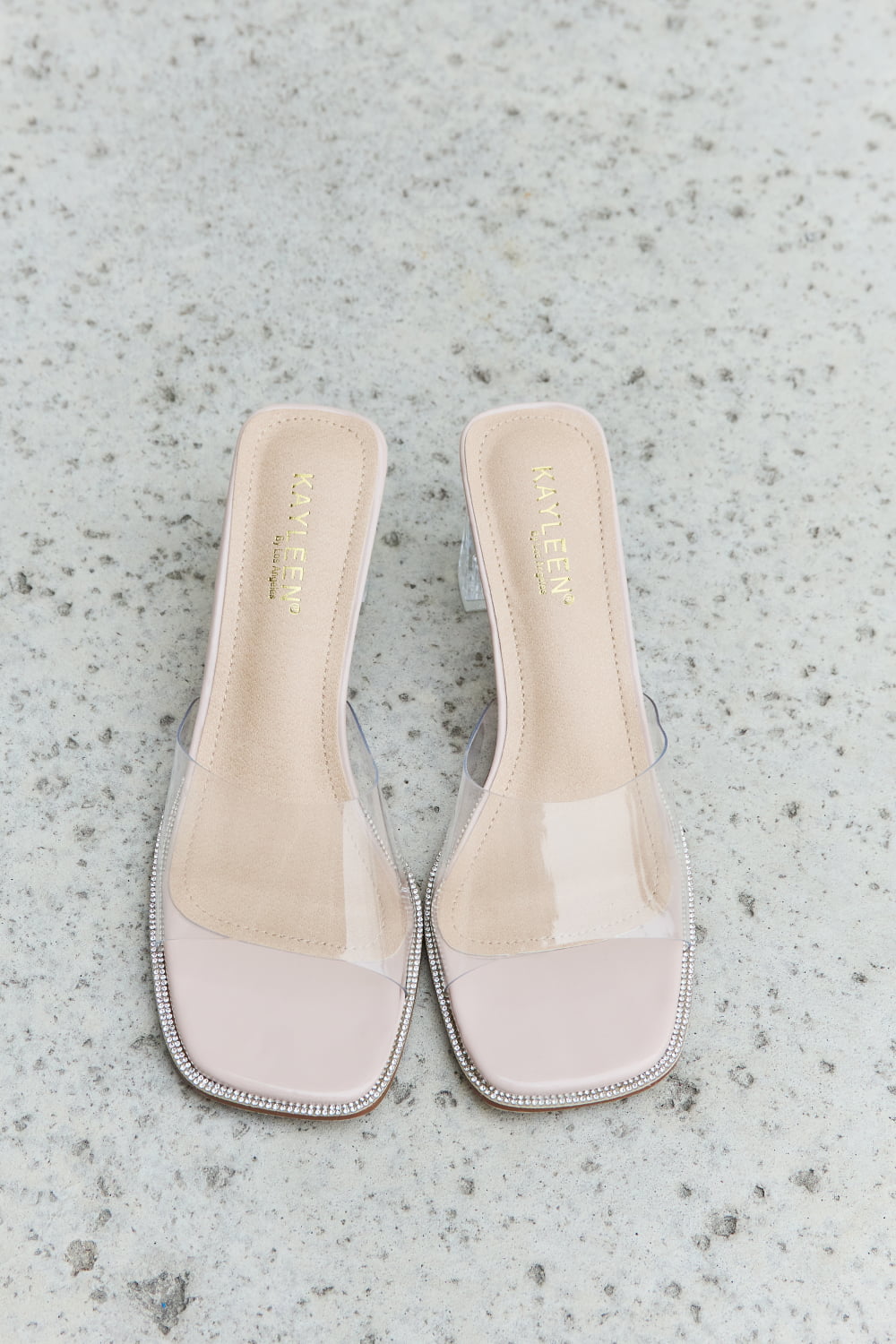 DDK Make Myself Clear Mule Block Heels - Loulou Boutique