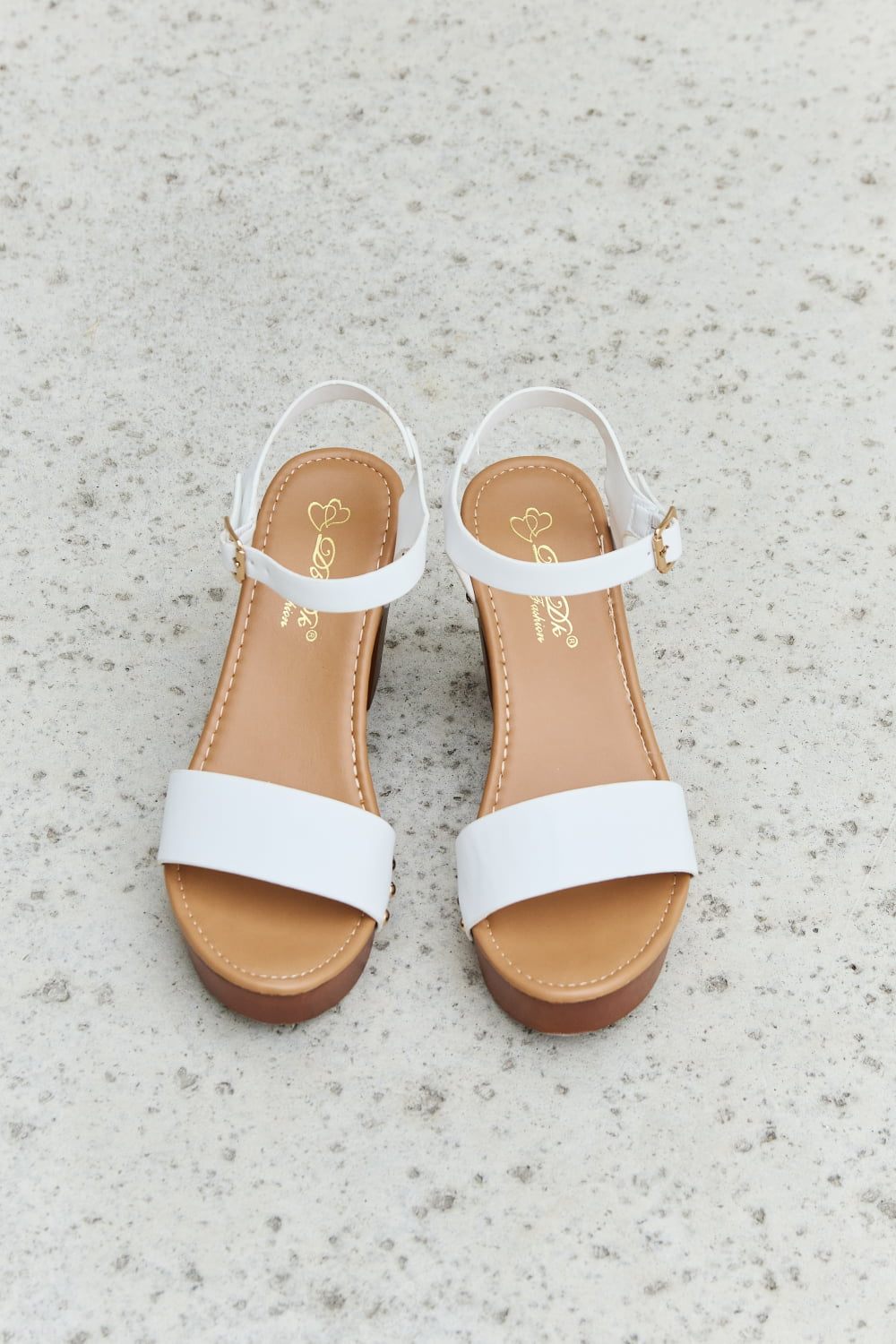 DDK Time After Time Wooden Platform Strap Heels - Loulou Boutique