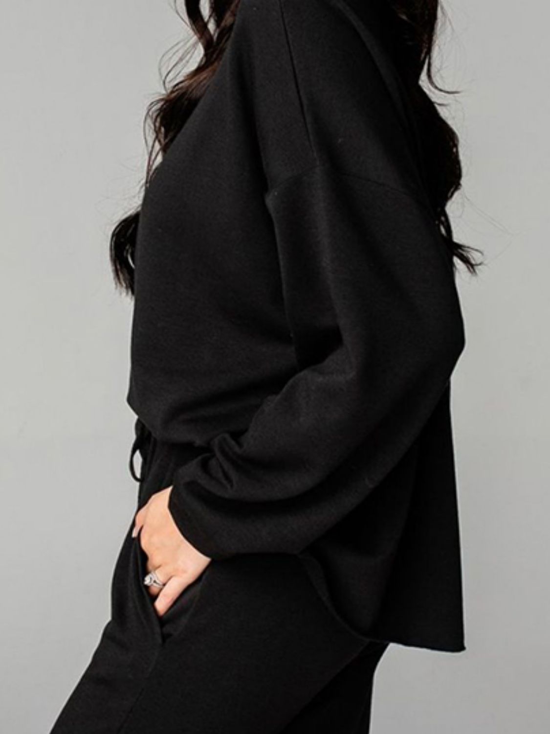 Distressed Sweatshirt and Joggers Set - Loulou Boutique