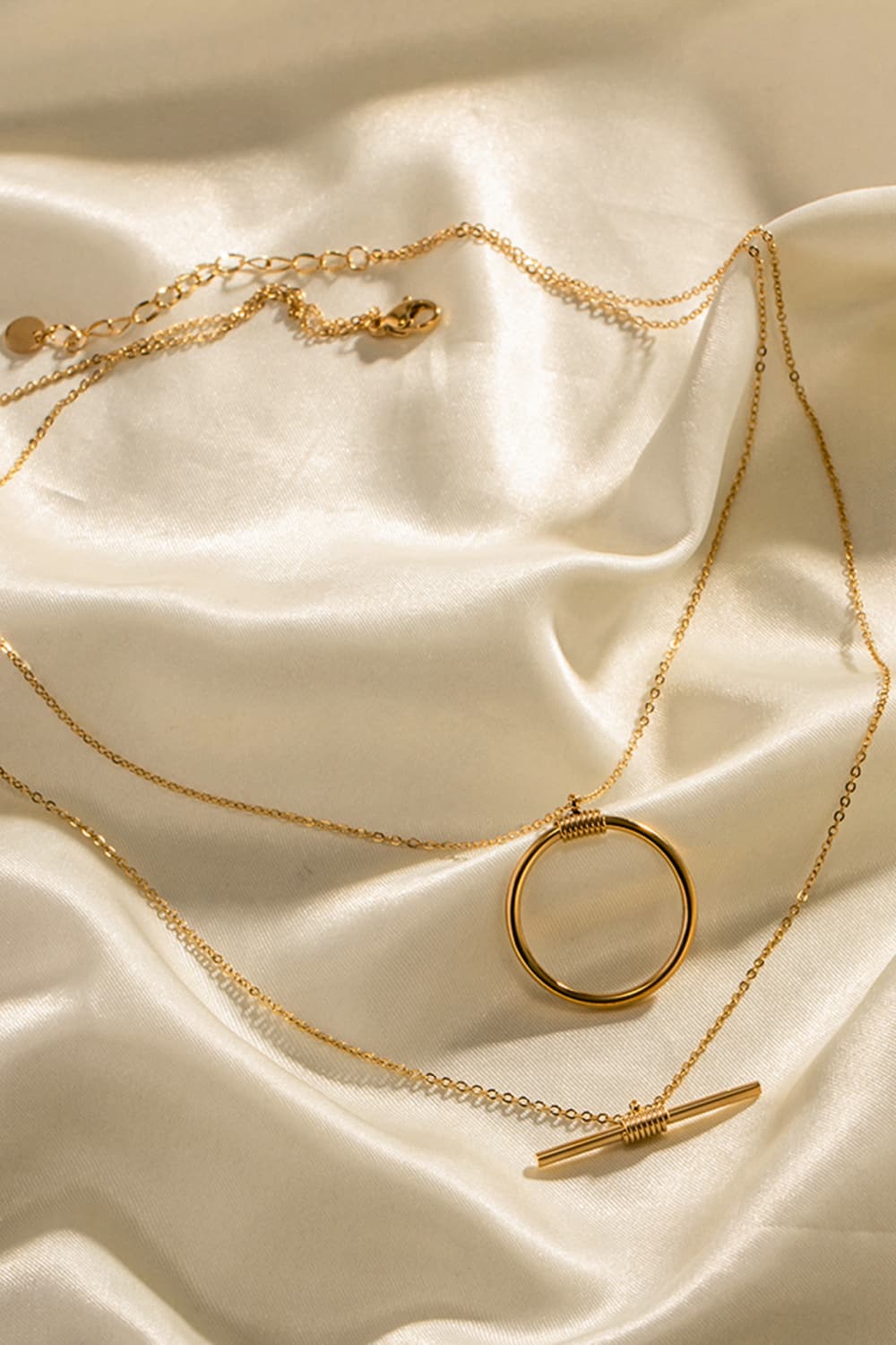 Double - Layered Stainless Steel Necklace - Loulou Boutique