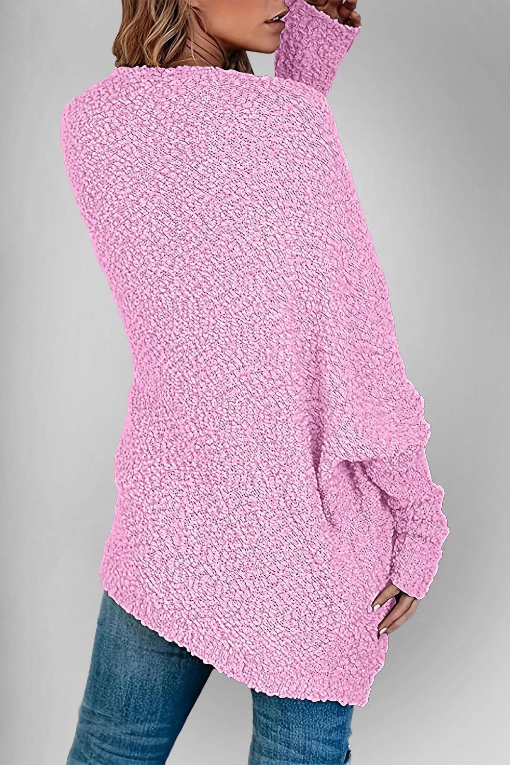 Double Take Pocketed Open Front Long Sleeve Cardigan - Loulou Boutique