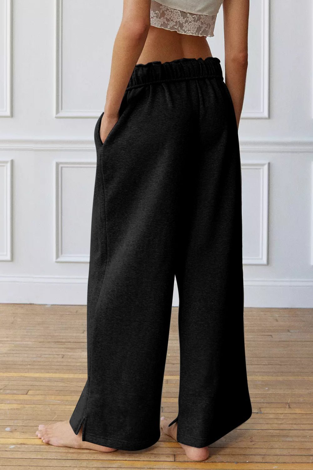 Drawstring Wide Leg Active Pants - Loulou Boutique