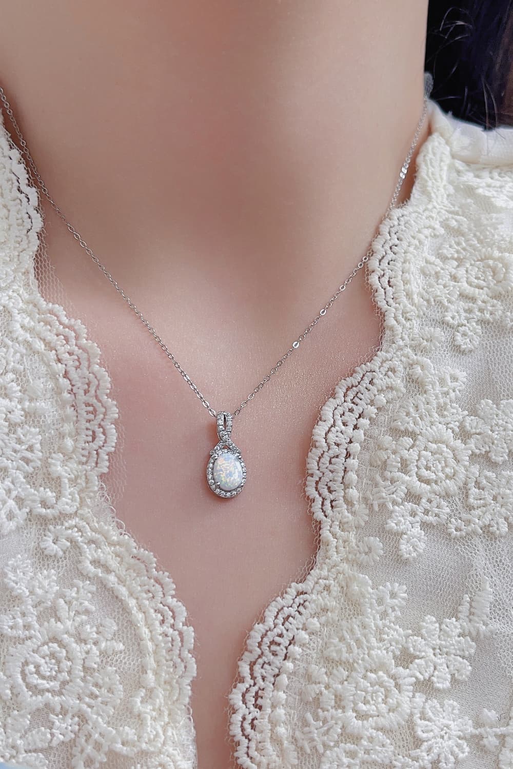 Feeling My Best Opal Pendant Necklace - Loulou Boutique