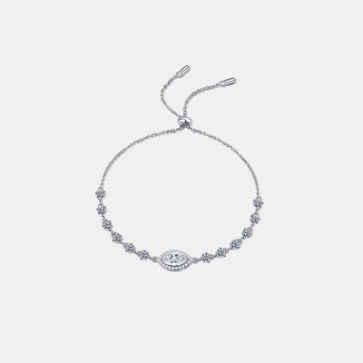 1 Carat Moissanite 925 Sterling Silver Bracelet - Loulou Boutique