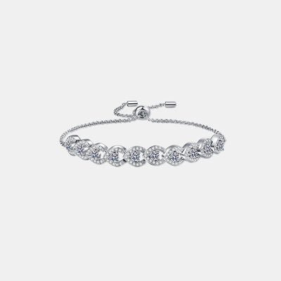 1 Carat Moissanite 925 Sterling Silver Bracelet - Loulou Boutique