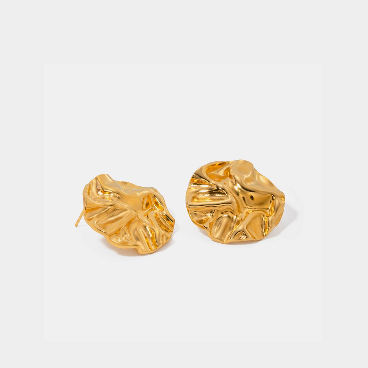 18K Gold - Plated Stud Earrings - Loulou Boutique