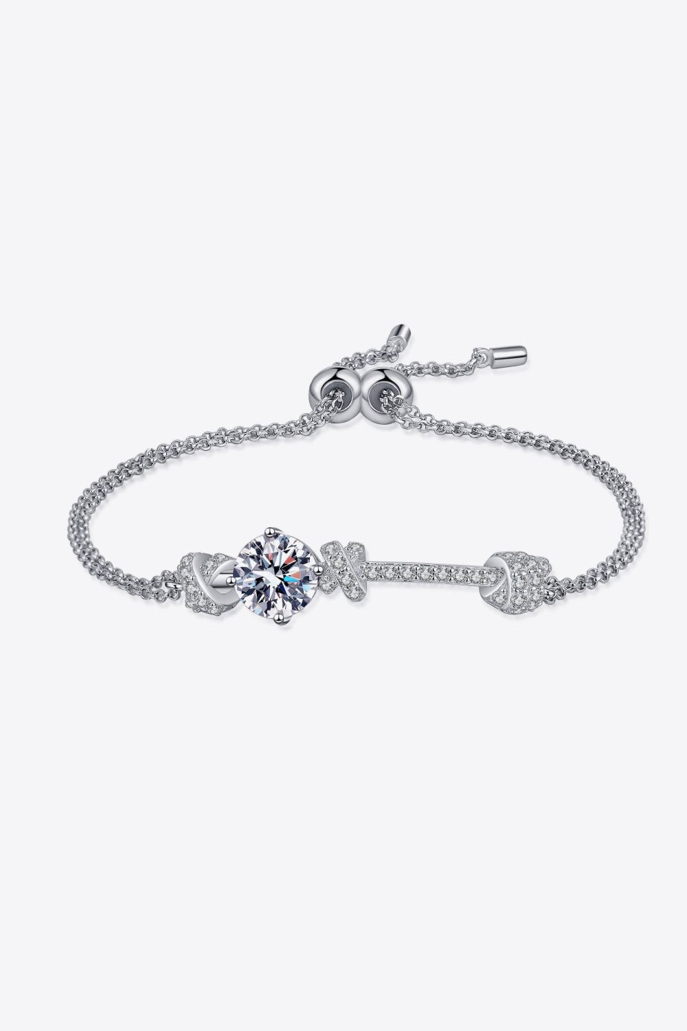 2 Carat Moissanite 925 Sterling Silver Bracelet - Loulou Boutique