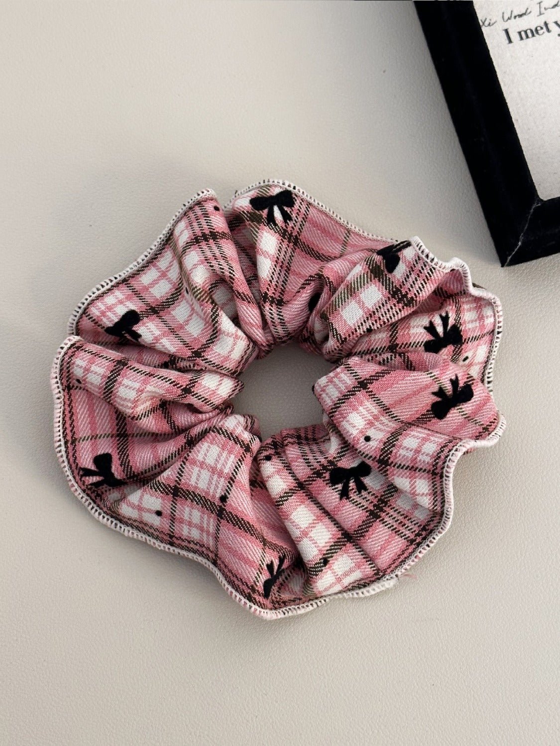 3 - Piece Plaid Contrast Elastic Hair Scrunchy - Loulou Boutique