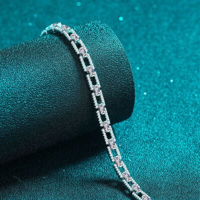 3.2 Carat Moissanite 925 Sterling Silver Bracelet - Loulou Boutique