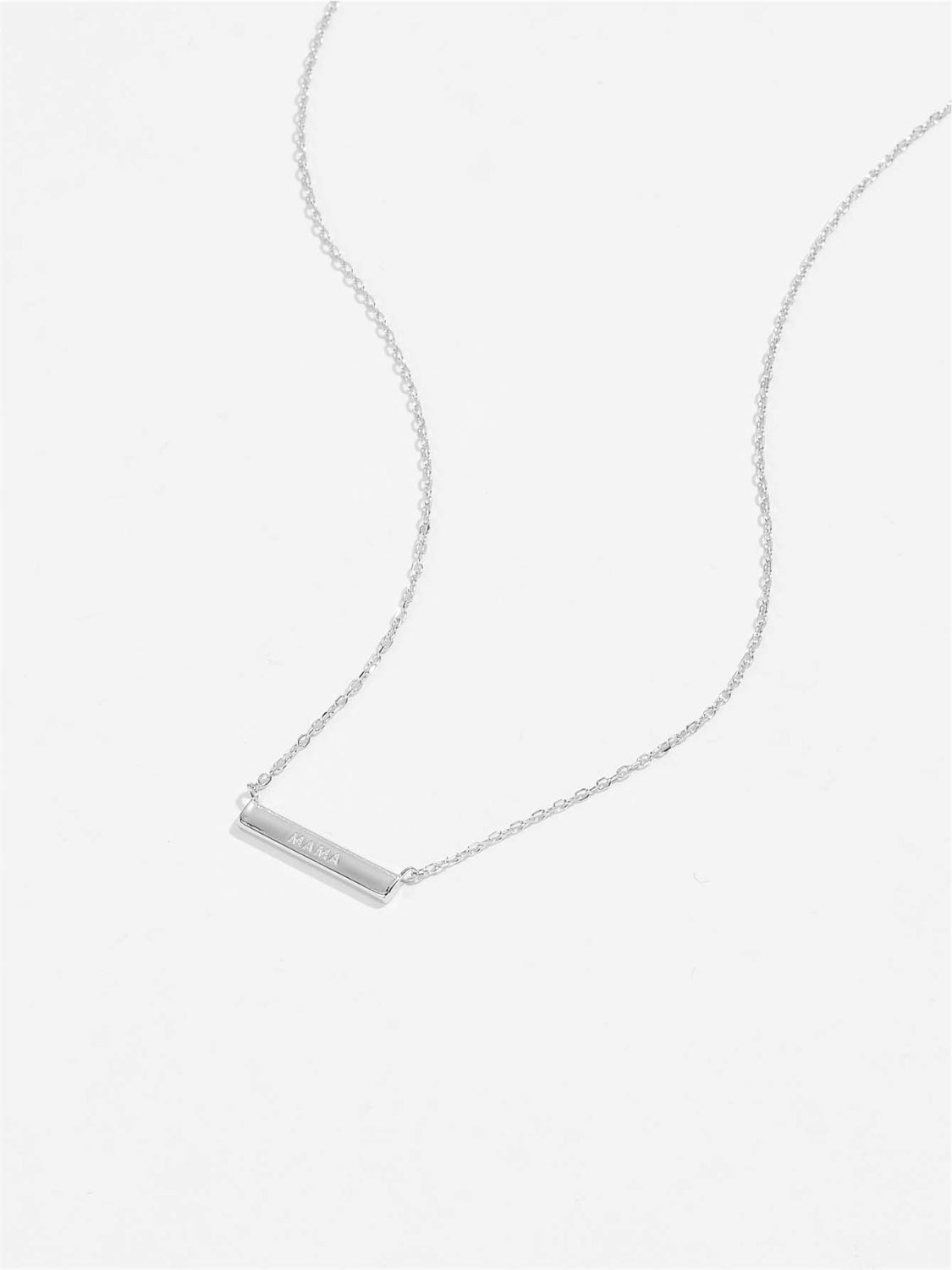 925 Sterling Silver Bar Necklace - Loulou Boutique