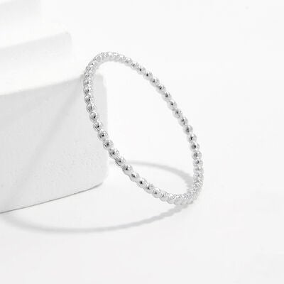 925 Sterling Silver Bead Ring - Loulou Boutique