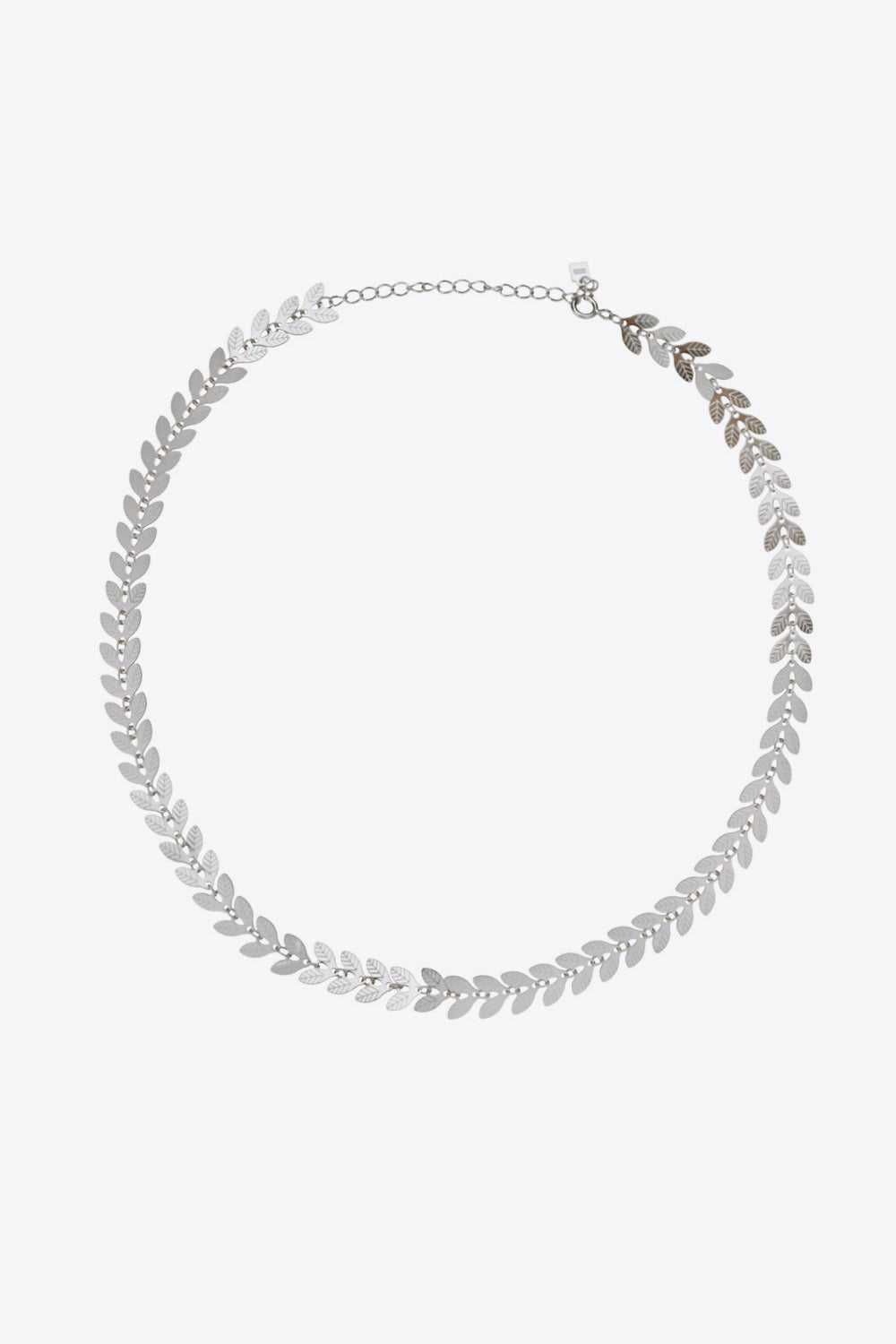 925 Sterling Silver Leaf Necklace - Loulou Boutique