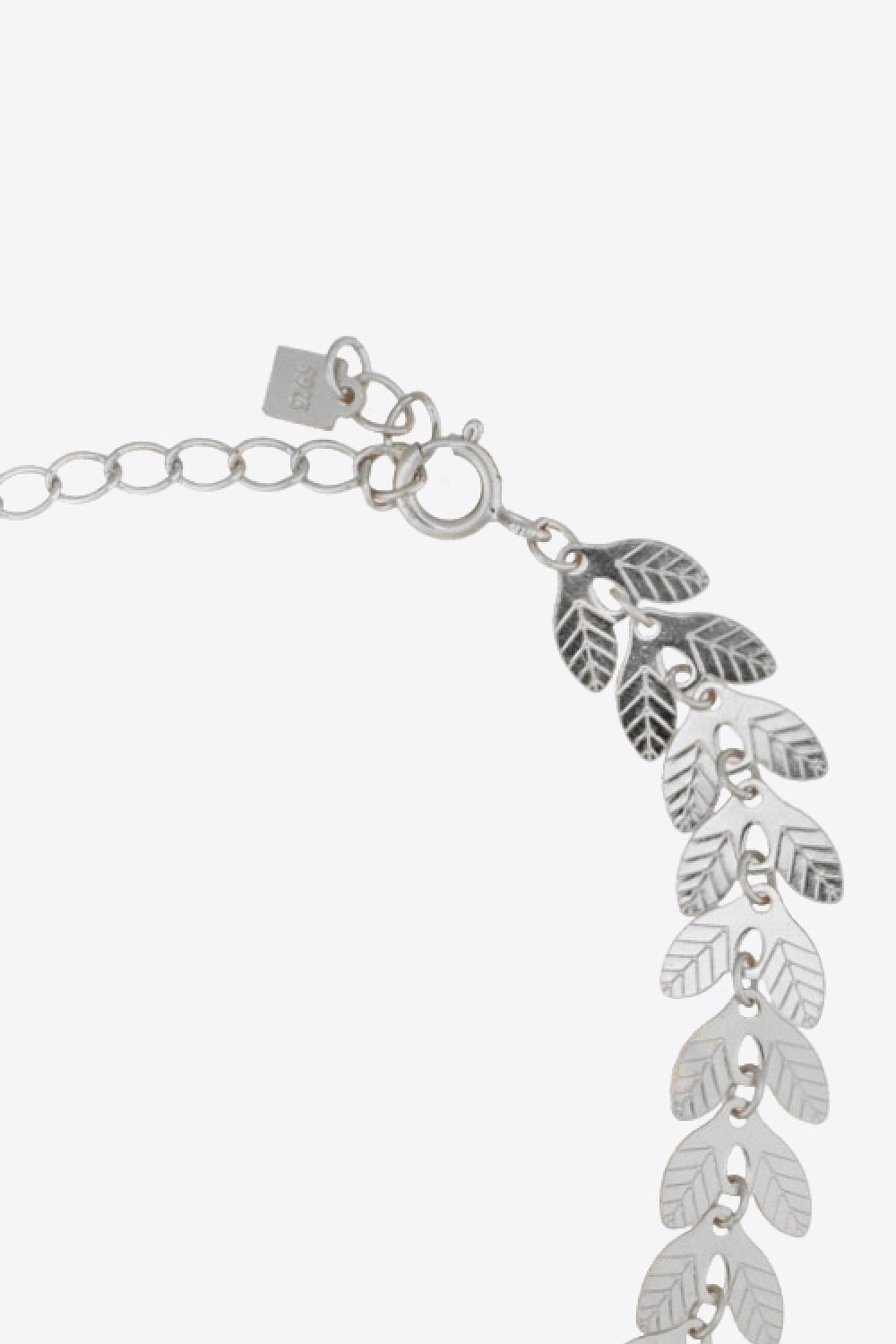 925 Sterling Silver Leaf Necklace - Loulou Boutique