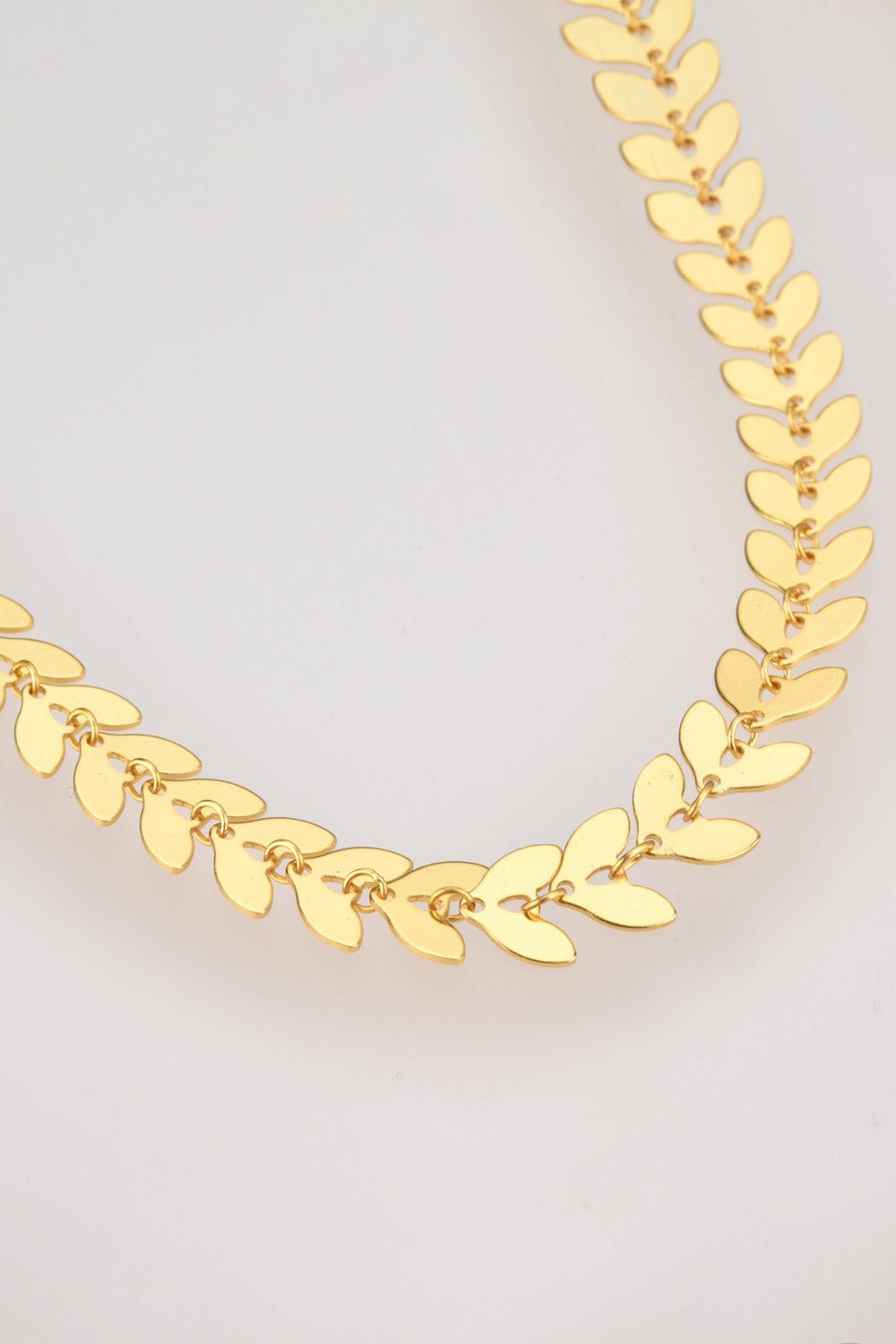 925 Sterling Silver Leaf Necklace - Loulou Boutique