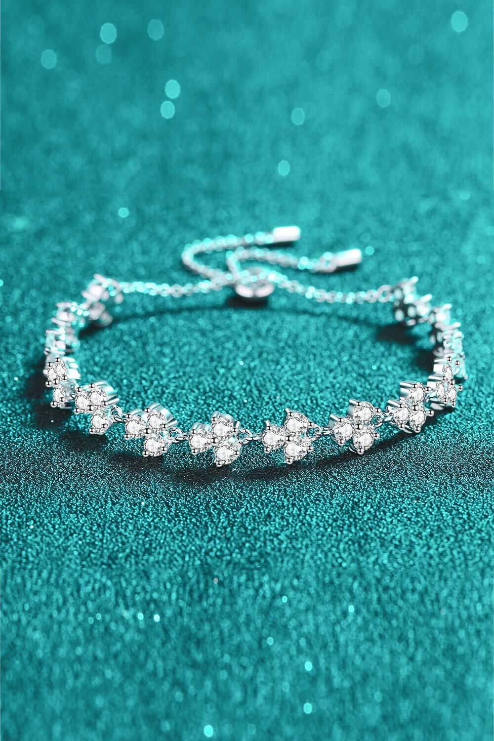 Adjustable Moissanite Bracelet - Loulou Boutique