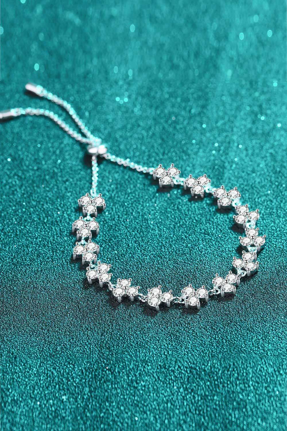 Adjustable Moissanite Bracelet - Loulou Boutique