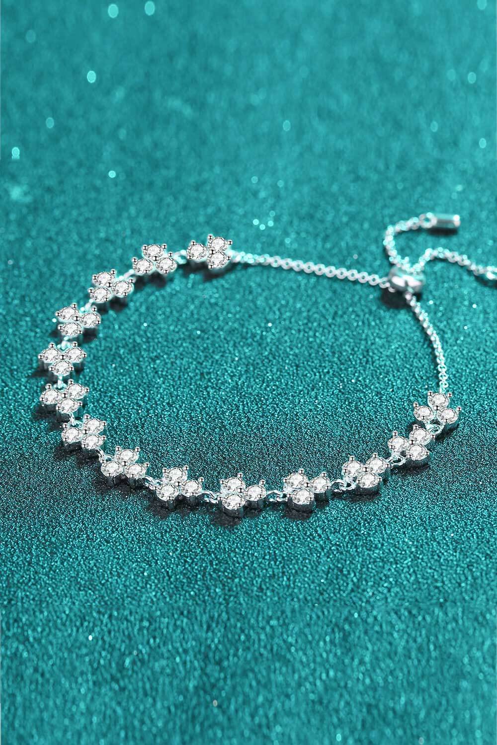 Adjustable Moissanite Bracelet - Loulou Boutique