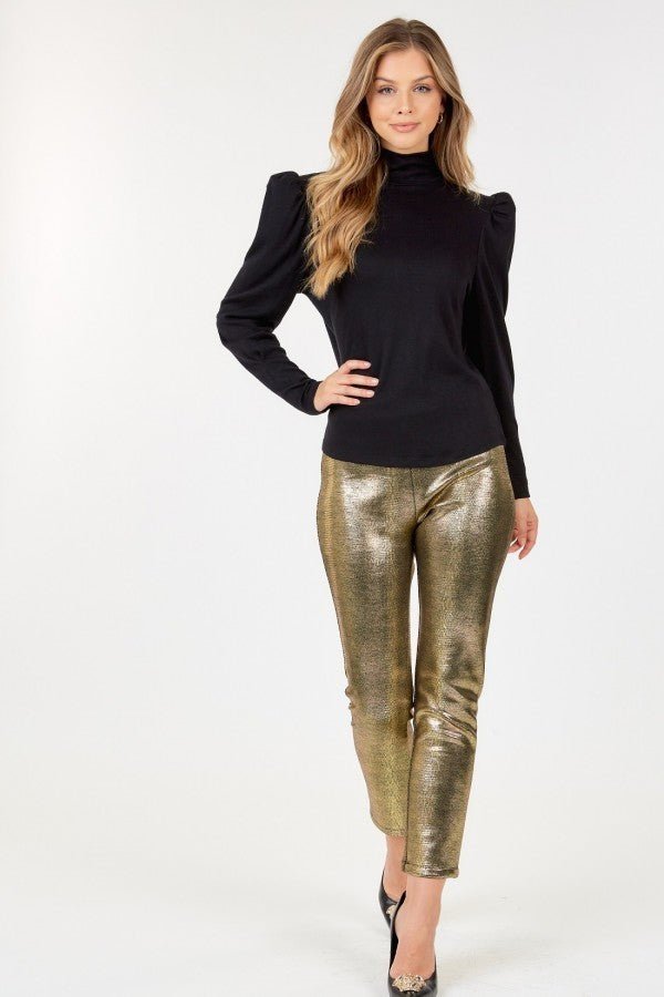 Animal Skin Vinyl Ankle Pants - Loulou Boutique