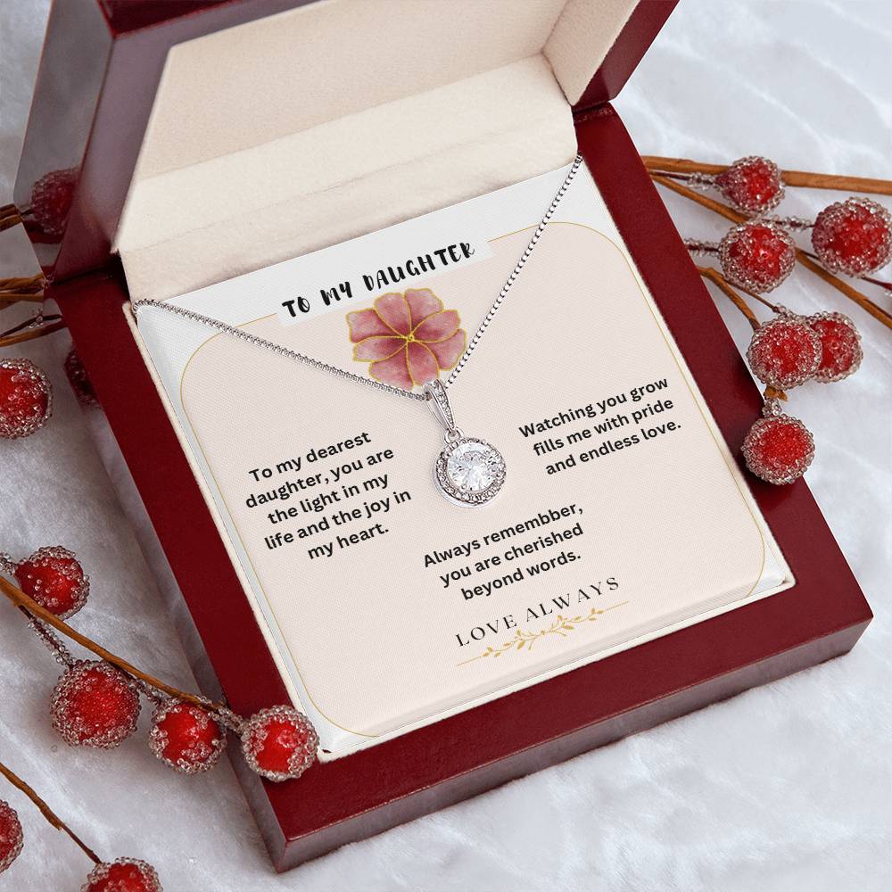 To My Daughter - Eternal Hope Necklace: Personalized Elegance for a Timeless Connection