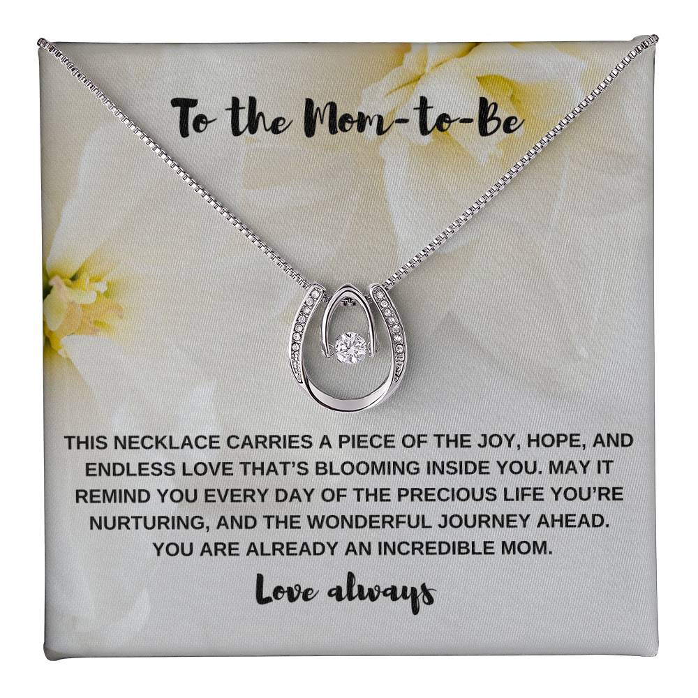 Mom-to-Be's Eternal Bond Personalized Love Knot Necklace