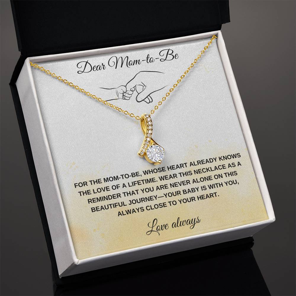 Dear Mom-to-Be Custom Captivating Beauty Necklace