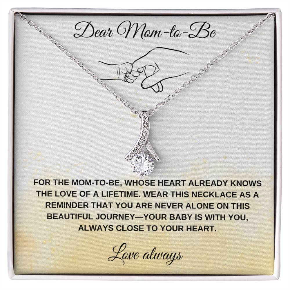 Dear Mom-to-Be Custom Captivating Beauty Necklace