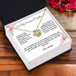 To My Precious Daughter: Personalized Love Knot Necklace