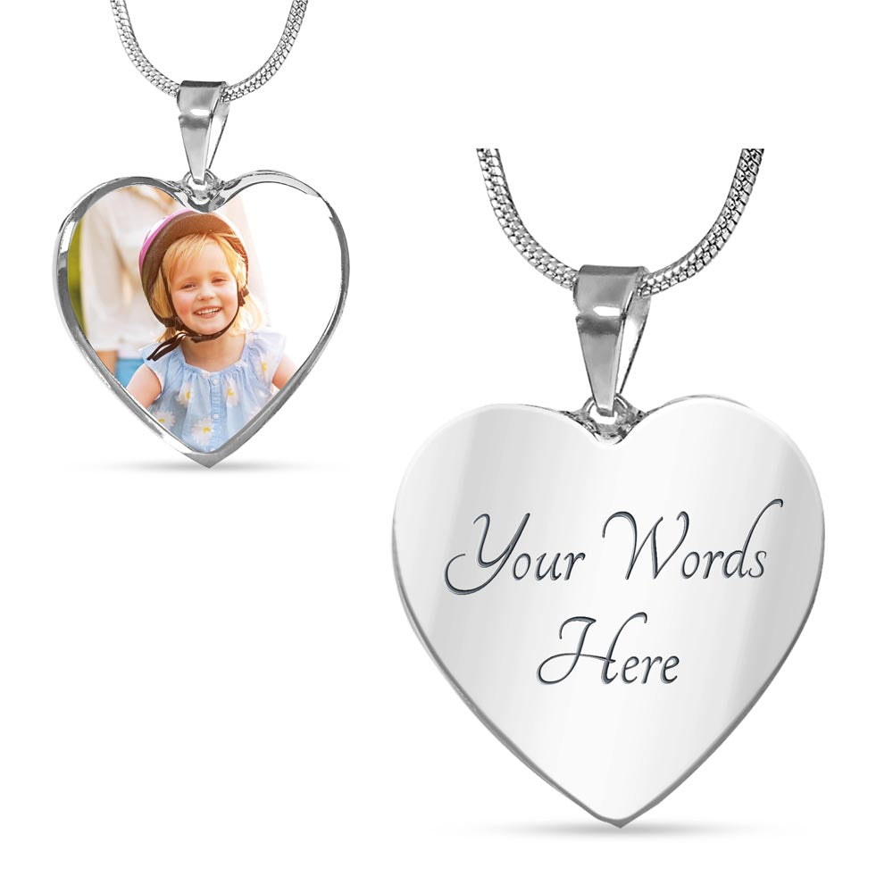 Create Your Custom Heart Necklace: Personalized Upload & Design