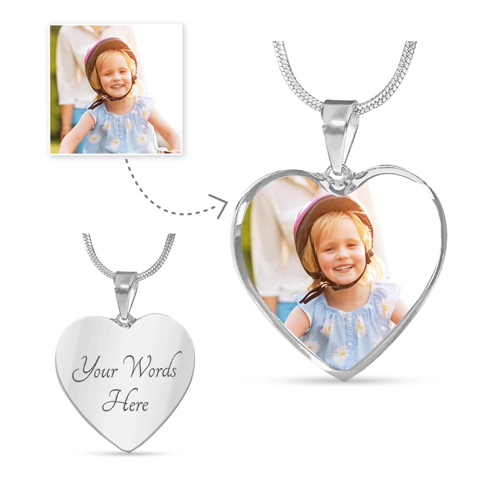 Create Your Custom Heart Necklace: Personalized Upload & Design