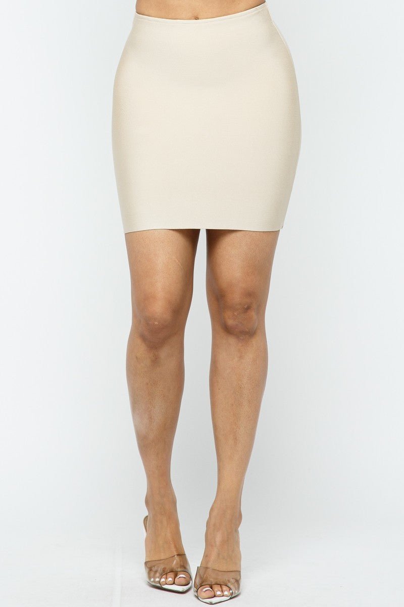 BANDAGE MINI SKIRT - Loulou Boutique