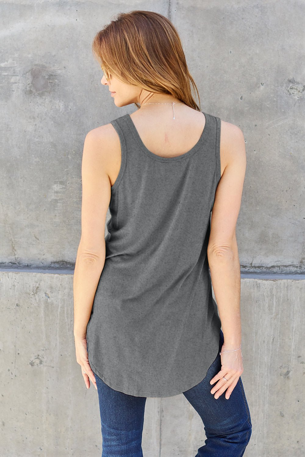 Basic Bae Full Size Round Neck Tank - Loulou Boutique