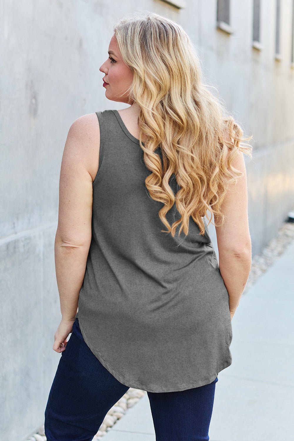 Basic Bae Full Size Round Neck Tank - Loulou Boutique