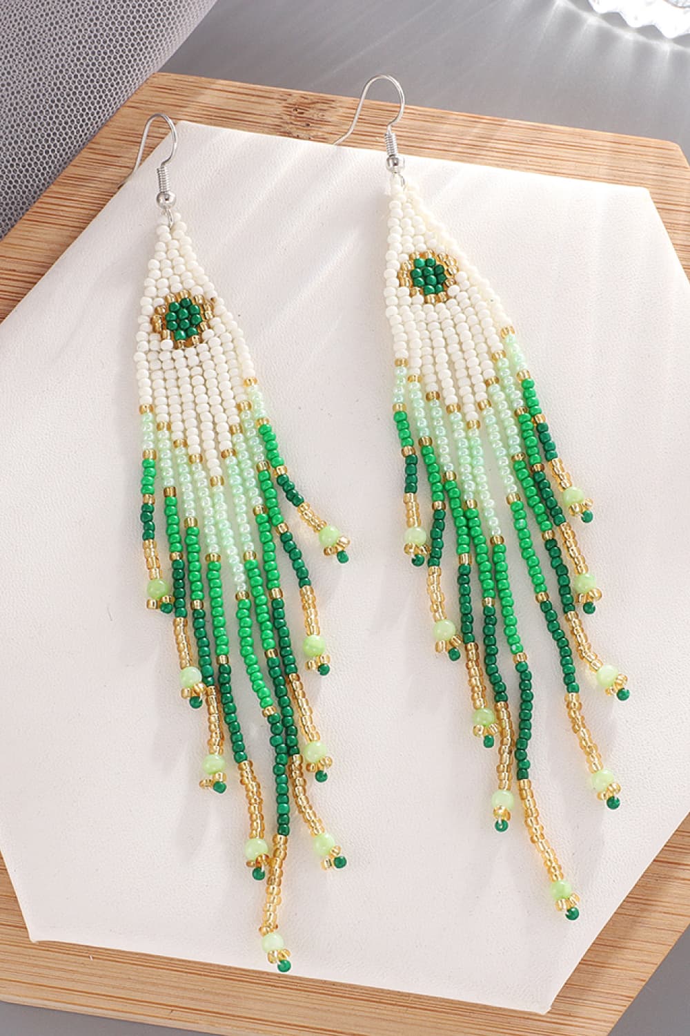 Beaded Dangle Earrings - Loulou Boutique